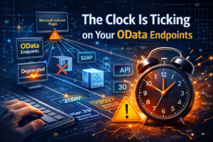 The Clock Is Ticking on Your OData Endpoints If you have integrations connecting to Business Central through OData web service endpoints, you need to start planning your migration today. Not next quarter. Not when v30 drops. Today. Microsoft has been signalling this move for years, but the concrete timeline is now clear. Version 30 (2027 Wave 1) will remove the ability to expose Microsoft-authored pages as OData endpoints entirely. Version 26 already shows warnings. Version 28 continues tightening. And SOAP endpoints? Those are being fully removed in version 29 (2026 Wave 2). This is not a minor API version bump. This is a fundamental shift in how Business Central expects external systems to communicate with it. And if you are running a multi-system architecture where BC is one node in a larger integration mesh, the impact goes well beyond swapping one URL for another. Why Microsoft Is Doing This (And Why They Are Right) The core argument is straightforward: UI pages were never designed to be APIs. They were designed for humans to interact with. When you expose a page like the Customer List as an OData endpoint, you are tying your integration to a contract that Microsoft never intended to be stable. Every time Microsoft updates the layout, adds a field, or restructures a page for user experience reasons, your integration is at risk of breaking. This has been a constant headache for years. Partners discover after an update that a field moved, a column disappeared from the default view, or a filter stopped working the way it used to. API Pages solve this by creating a purpose-built, versioned surface for programmatic access. They have explicit contracts. They are designed for throughput and filtering. They support proper versioning so that when Microsoft releases API v2.1, your v2.0 integrations keep working. From a design perspective, this separation between the human interface and the machine interface is exactly right. It just means a lot of work for everyone who took shortcuts. What Is Actually Changing: The Technical Timeline Let me break down the timeline with specifics: Version 26 (2025 Wave 1, already live): Warnings appear when you try to expose Microsoft UI pages as OData endpoints. SOAP endpoints for Microsoft pages are blocked by default. The telemetry signal RT0053 becomes available, which is your best friend for auditing what your tenants are actually calling. Version 28 (2026 Wave 1, current): Standard API surface continues to expand. New APIs arrive for sustainability, ESG reporting, and additional supply chain scenarios. OData deprecation warnings persist and become more prominent. Version 29 (2026 Wave 2): SOAP endpoints are fully removed. If anything still depends on SOAP, it will simply stop working. Version 30 (2027 Wave 1): OData support for Microsoft-authored pages is removed. Custom pages exposed as OData will still work, but Microsoft strongly recommends moving everything to API pages or API queries. There is also an important detail that often gets missed in discussions. Unbound Actions, which can currently only be called through OData (not the REST API), do not yet have a replacement in the REST API surface. This is a gap that Microsoft needs to address, and it is worth tracking closely. If your integrations use unbound actions on codeunits exposed through OData, you are in a particularly tricky spot. The Real Problem: It Is Not Just About Swapping URLs Most of the migration guides I have seen online focus on the mechanical steps. Find your OData endpoints, create equivalent API pages, update your connection strings. That is the easy part. The hard part is dealing with the knock-on effects: Different data shapes. API pages do not mirror UI pages. They expose a flatter, more predictable data structure. If your integration logic assumes the nested structure of an OData response from a page like the Sales Order, you will need to rethink your data mapping layer. Different filtering behaviour. API pages use OData v4 query parameters, but the available filter fields, supported operators, and response pagination differ from what you get when querying a UI page. Integrations that rely on complex filters need careful testing. Different authentication patterns. If you are moving from legacy OData with basic auth (still surprisingly common in on-prem to cloud migration scenarios), you will need proper OAuth 2.0 flows with Azure AD. This is a good thing, but it is also a significant change for some middleware setups. Rate limiting. The BC API enforces per-user limits of 6,000 OData requests per 5-minute sliding window, a maximum of 5 concurrent requests, and 100 simultaneous connections. If your integration was chatty against OData pages, you may need to rethink your request patterns. Missing API coverage. Not every entity that you can currently access through OData UI pages has a corresponding standard API. You will need to identify gaps early and plan to either build custom API pages or use API Queries for read-only scenarios. A Practical Migration Approach Here is how I would approach this in a real project, based on patterns I have used across integration implementations: Step 1: Audit Everything Before you write a single line of code, you need a complete inventory. Use the RT0053 telemetry signal in Application Insights to discover every external call hitting deprecated endpoints. This is not optional. You will be surprised at what you find. Middleware that someone set up three years ago and forgot about. A Power Automate flow that a functional consultant created. A reporting tool pulling data nightly. Run this across all your environments. Production, sandboxes, everything. If you do not have Application Insights configured, that is your actual first step. Step 2: Classify by Complexity Not all integrations are equal. Sort your discovered endpoints into three buckets: Simple swaps: The entity has a direct standard API equivalent. Customers, Vendors, Items, Sales Orders, Purchase Orders. These are relatively straightforward. Change the endpoint URL, adjust the data mapping, test, deploy. Custom API pages needed: The entity does not have a standard API, or your integration needs a specific data shape that the standard API does not provide. You will need to create custom API pages in a Per-Tenant Extension or AppSource app. Architectural rework required: The integration relies on patterns that do not translate directly. Unbound actions, complex multi-step operations that depend on page triggers, or scenarios where the integration was essentially screen-scraping a page through OData. Step 3: Design Your Custom API Pages Properly When you build custom API pages, do not just copy the structure of the UI page. Design the API for its actual consumers. Think about what fields the calling system actually needs. Think about the filters that will be applied. Think about whether an API Query would be better suited for read-only reporting scenarios. API Queries deserve special attention. They let you join data across tables and return exactly the shape your consumer needs, without the overhead of a full page object. For reporting integrations, data warehouse feeds, and analytics pipelines, API Queries are often the better choice. Step 4: Version From Day One One of the biggest advantages of API pages is versioning. Use it. Do not publish a custom API without a version number. When your requirements change (and they will), publish a new version alongside the old one. Give your consumers time to migrate. This is the discipline that UI pages as OData never gave you. The Unbound Actions Gap I want to call this out specifically because it is the one area where the migration story is incomplete. If you have integrations that call BC codeunits as unbound actions through OData, there is currently no REST API equivalent. Microsoft has not announced when or how this will be addressed. The practical options right now are: Wait and watch for Microsoft to fill this gap. This is risky if you are on a tight migration timeline. Wrap the logic in a custom API page with a bound action. This works for many scenarios but changes the calling pattern. Move the orchestration logic outside of BC entirely. Use Azure Functions or Logic Apps to coordinate the multi-step operations, calling individual API endpoints as needed. I lean toward option 3 for complex scenarios. It gives you more control, better error handling, and cleaner separation of concerns. But it is more work upfront. What This Means for Your Architecture If you are building new integrations today, the path is clear: use API pages, use the standard API v2.0, and design for the modern REST surface from the start. If you are maintaining existing integrations, start your audit immediately. Budget time for the migration in your 2026 and early 2027 planning cycles. Do not wait for the deadline. And if you are building middleware or integration platforms that connect BC to other systems, think about abstraction layers. Build your BC connector against the API surface with a clean mapping layer that isolates your business logic from the specifics of how BC exposes data. This way, when Microsoft eventually evolves the API further, your impact surface is contained. The deprecation of OData is not a crisis. It is Microsoft doing the right thing by separating the user experience from the machine interface. But it does require real effort, and the teams that start planning now will have a much smoother transition than those who wait until the warnings turn into errors.